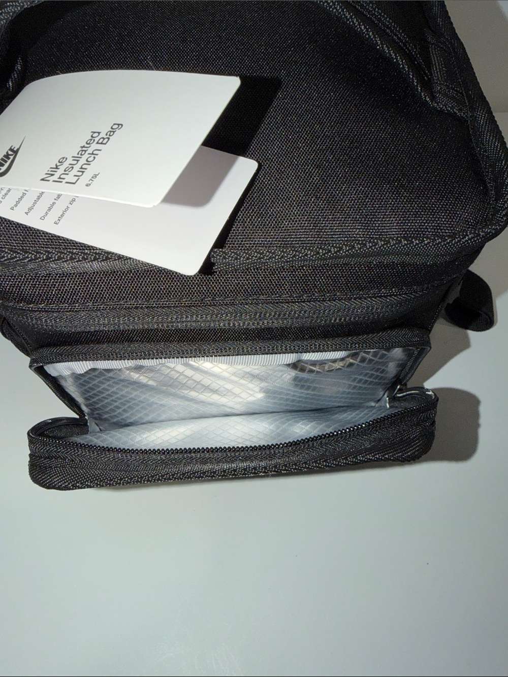 NIKE Black Tactical Insulated Lunch Bag Crossbody Strap - Picture 6 of 10